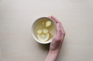 Heiße Zitrone mit Ingwer... klassisch zum Anregen des Agni