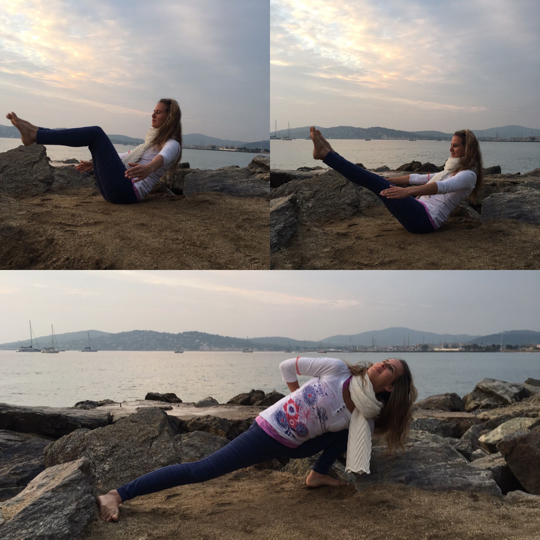 Yoga at the beach